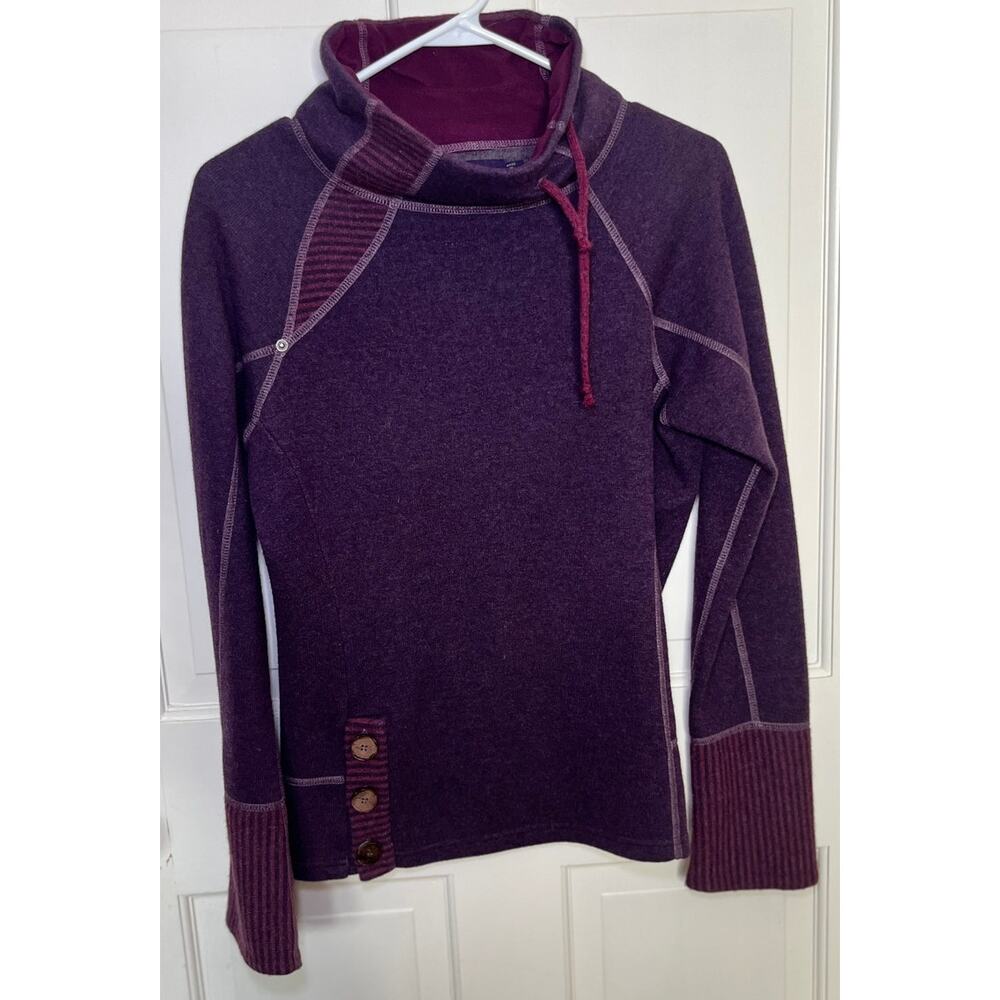 Prana Wool-blend Fleece Lined Pullover Sweater, Size S